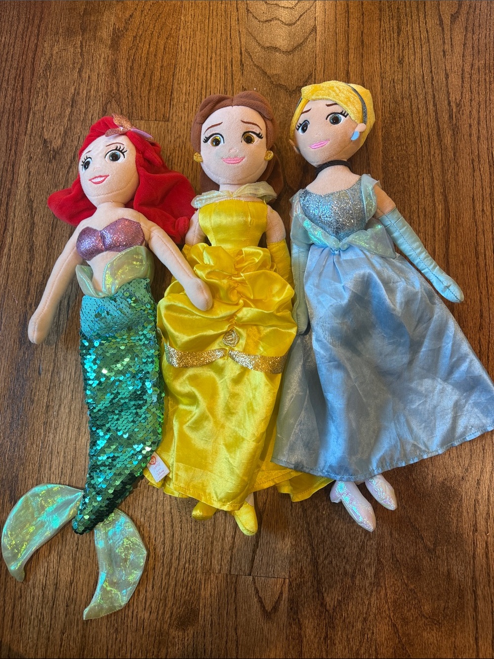 Ty Princess Plush Trio - Red, Yellow & Blue Characters